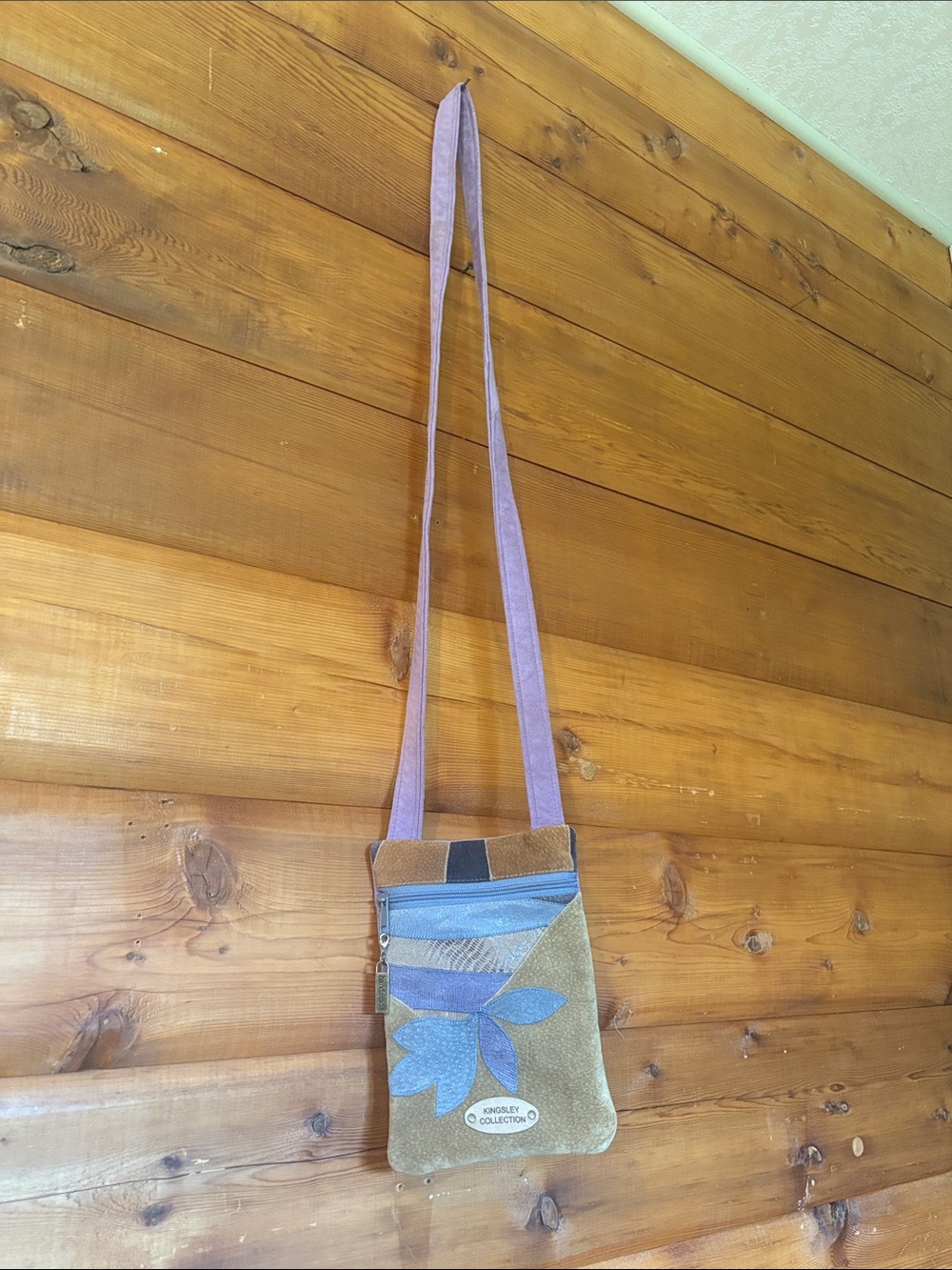 Kingsley Collection Suede Cross Body Bag